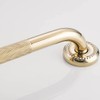 IMPEU Textured Shower Grab Bar, 12-Inch Bathroom Support Rails, Stylish