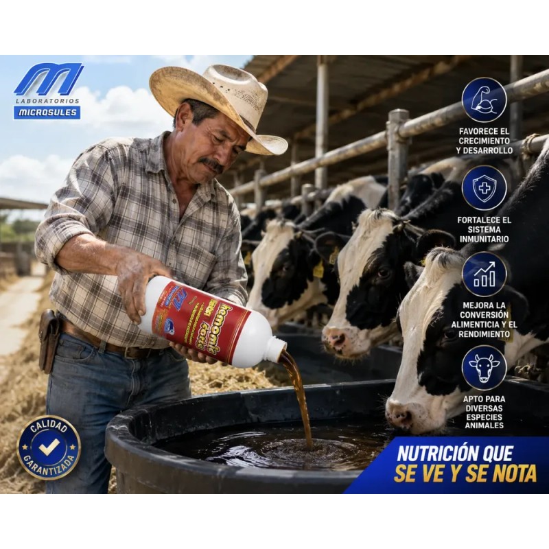 Hemomic Forte 1l Nutrición Equinos Animal Vitamina Mineral