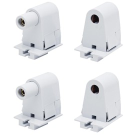 Surf turtle 2 Pair Tombstone Single Pin FA8 Base Holder Socket Connector with T8 T10 T12,for 8ft Light Emitting Diode Fluorescent Tube Light