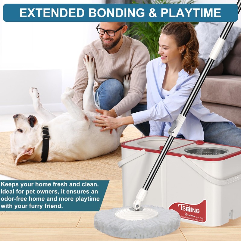 Gen 1 Large-Capacity Spin Mop and Bucket – for Big