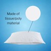 McKesson Single-Use Pillowcase, Disposable Pillow Case, Standard Size, White, 21