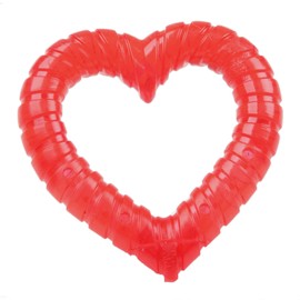 SmartPetLove Snuggle Puppy Teething Toys - Naturally Soothe and Provide Relief with Ice (Heart Shaped)