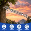 M5 Turnbuckle Rope Wire Tensioner Kit,100ft 1/16