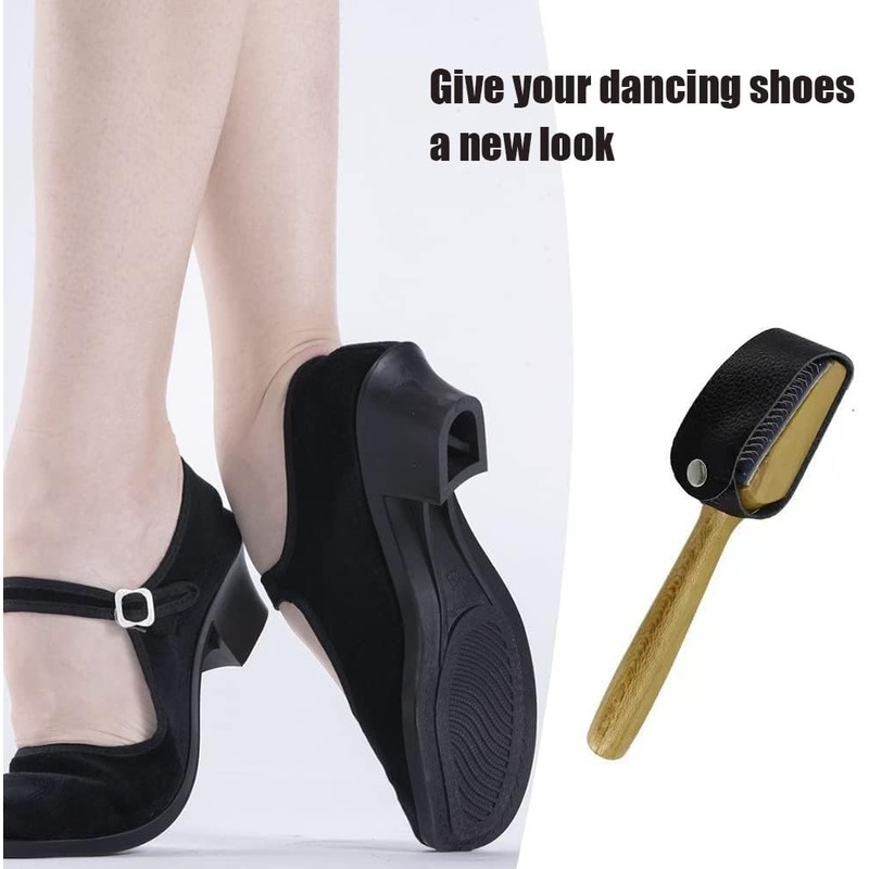 Dance Shoe Brush for Roughening Leather Soles – Professional Wooden