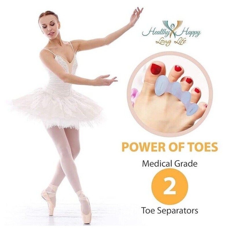Healthy Happy Long Life Toe Separators Correct Your Toes Spacers