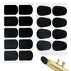 WOLMIK 18 Stück Mundstückkissen, 0,8 mm Saxophon-Mundstück-Patches, ovale und quadratische