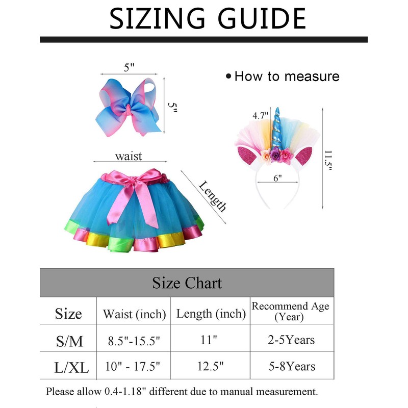 Livingston Rainbow Tulle Skirt, Blue Kids 3 Piece Ballet Tutu,