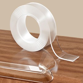 1.18 in x 13.12 FT,Clear Edge Protector Strip Sharp Edge Wrap Cover Tape,Self Adhesive Protective Bumper Guards for Cabinet Door Desk Glass Table Bed Furniture, Kitchen Countertop, Waterproof