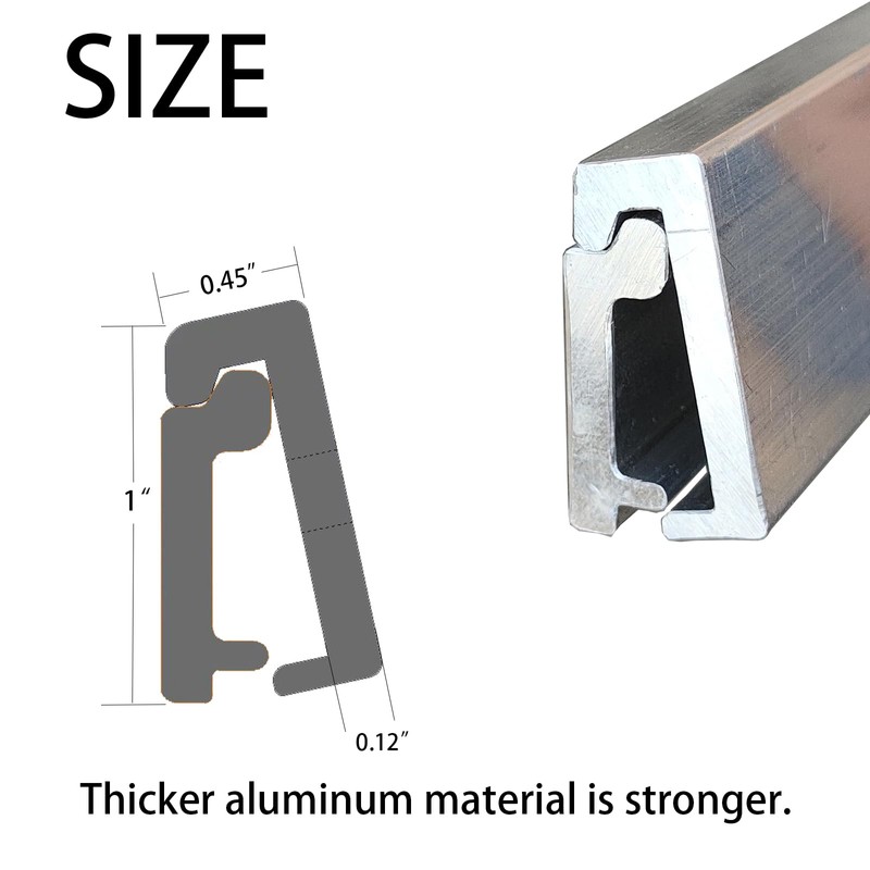 NKEOSN 【Upgrade】 RV Table Wall Mount, Outside Track Mout, Aluminum
