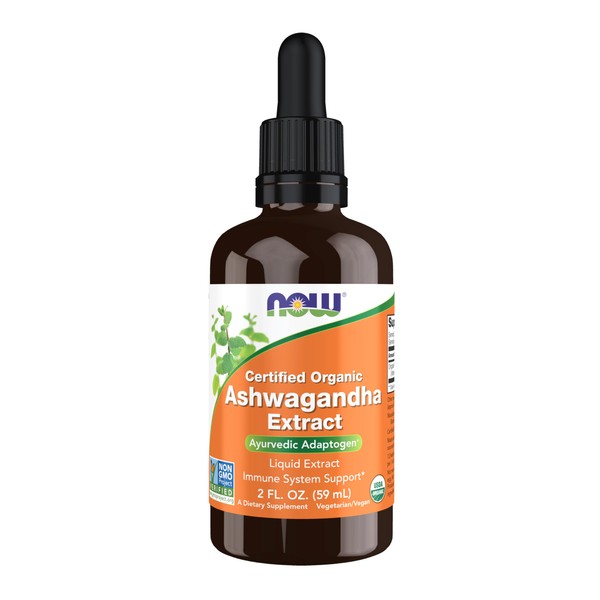 NOW Foods NOW Foods Supplements, Ashwagandha Liquid Extract, Organic, Immune