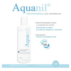 Aquanil Locin Dermolimpiadora Para Cara Y Cuerpo 240ml Momento De Aplicacin Danoche Tipo De Piel Mixta                                                
