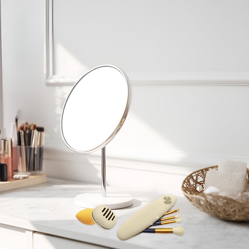 pilyero 2 Stück Kosmetiktasche, Schminkpinsel Behälter, Silikon Makeup Pinsel Halter