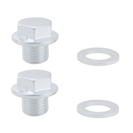 Briny River 2 STÜCKE Ölwannen-Ablassschraube mit Unterlegscheibe 90009-R70-A00 94109-14000 Kompatibel mit Acura Kompatibel mit Honda