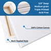 FIXSMITH Stretched White Blank Canvas - 12 x 16 Inch,