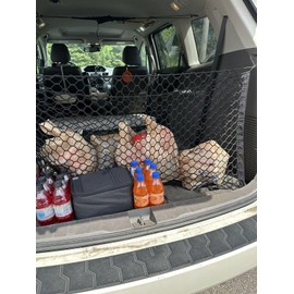 EACCESSORIES EA Rear Trunk Organizer Cargo Net for Honda Odyssey 1995-2017 – Envelope Style Cargo Net for Van - Premium Mesh Car Trunk Organizer Vehicle Carrier Storage - Compatible with Odyssey
