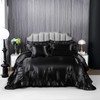 Herside Satin Comforter Set with Sheet Set Queen Size,8 Pieces