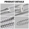 White Head 100 PCS #8X2" Stainless Steel Phillips Flat Head