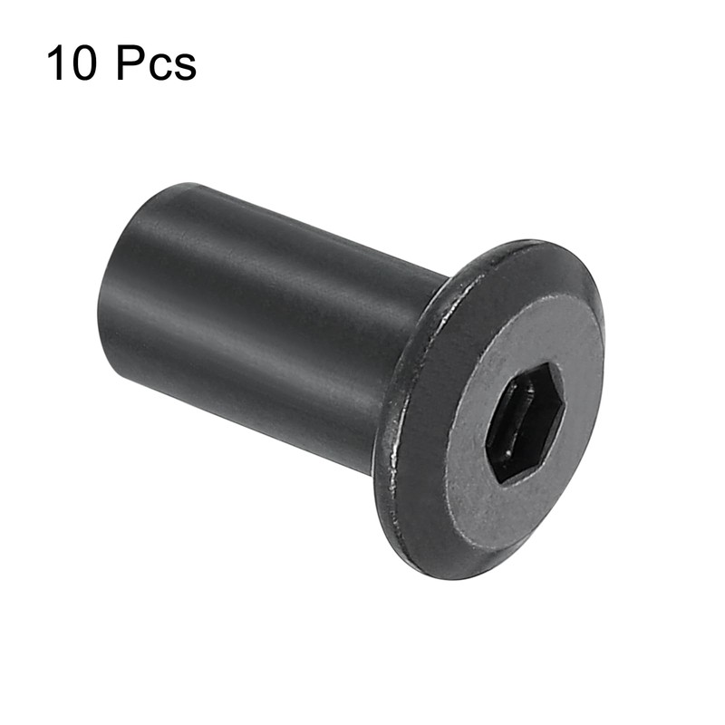 sourcing map M6x15mm Hex Socket Head Insert Nut Screw Post