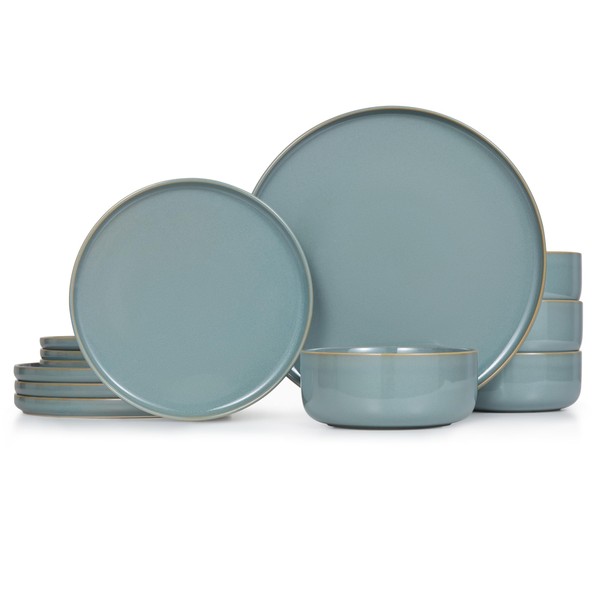 Dinnerware Set, 12 Piece Service for 4, by Kook, Ceramic
