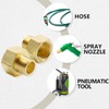 Bwintech 2 Pcs 3/8" Female to 1/4" Male BSP Thread