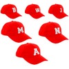 morefaz Unisex Boys Girls Baseball Cap Red Hat Children's Cap