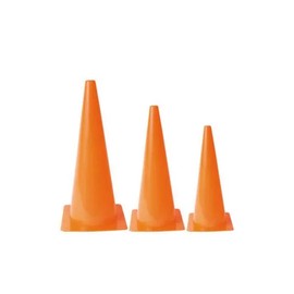Palos Sports - High Visibility, Orange Molded Plastic Cones, Lightweight and Easy to Stack, for Markers and Activities, School Equipment (9 Inches (Single))
