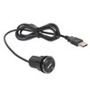 Desktop Power Grommet, 2 USB Charging Ports Small Hidden Flush