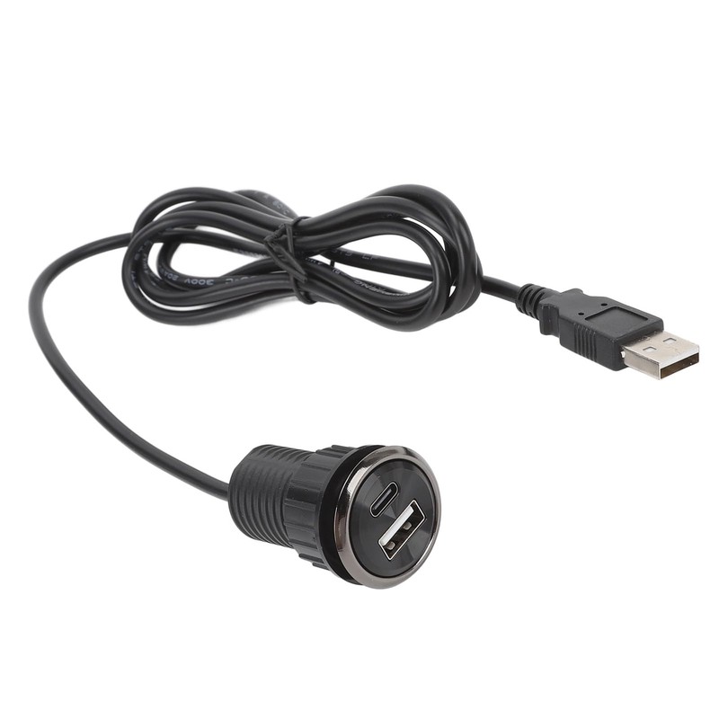 Desktop Power Grommet, 2 USB Charging Ports Small Hidden Flush