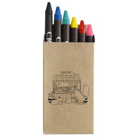 Azeeda 'Ghost Market Stall' Coloured Crayon Set (CY00033863)