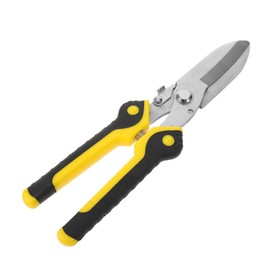 TEHAUX Heavy Duty Tin Snips Straight Head Metal Cutter with Safety Lock Blades for Precise Cutting Durable Stainless Steel Construction for Professionals and DIY Enthusiasts