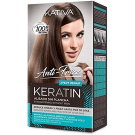 KATIVA Keratin Antifrizz Alisado Sin Plancha Repara Puntas 30 Slides, Fair, Pack of 1