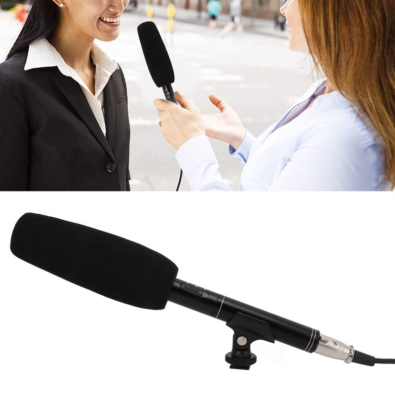 Interview Microphone Camera Condenser Mic High Sensitivity for Meeting Recording