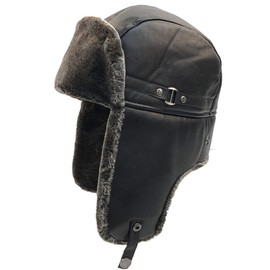 Men’s Winter Bomber Hat Trooper Trapper Hat Aviator Hat Hunting Hat Soft Breathable Fur Ear Flap Hat (MHT201)
