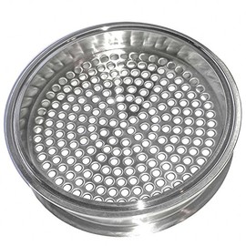 HFS(R) 6" Tri Clamp Filter Plate, Middle Weld, High Pressure Sanitary Fitting with 6mm Holes Stainless Steel 304