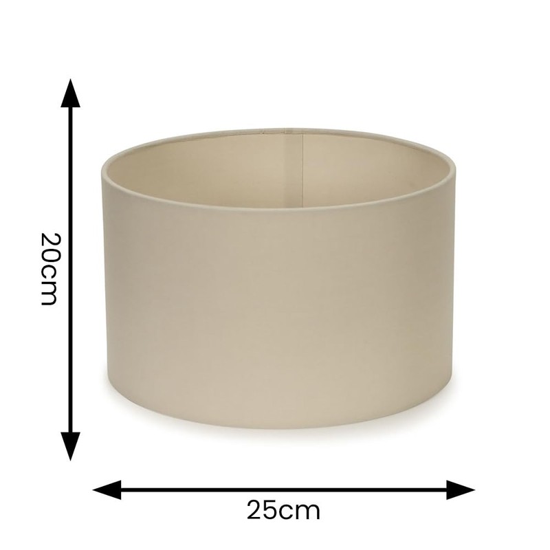Pair of - Modern Natural Fabric Cylinder Ceiling Pendant Lampshade/Table