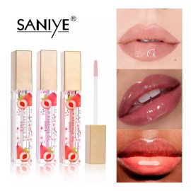Saniye Lip Gloss Brillo Labial Transparente Aroma Durazno