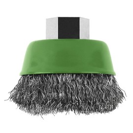 Bosch 2609256501 DIY Topfbürste Gewellter Draht, Edelstahl, ø 75 mm, M14 (1)