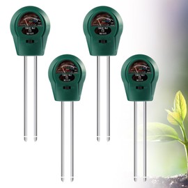 Boden Feuchtigkeitsmessgerät für Pflanzen, 3 in 1 Feuchtigkeitsmesser Pflanzen, Bodenmessgeräte mit PH/Feuchtigkeit/Licht, Bodentest Messgerät für Gartenarbeit, Landwirtschaft und Außen Pflanzen