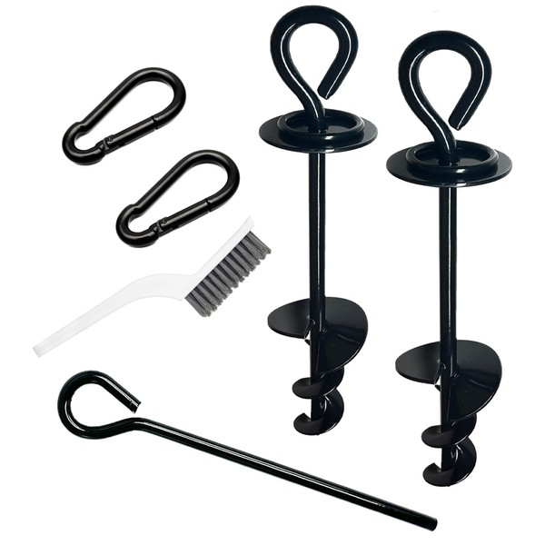 Heavy Duty Dog Tie Out Stakes for Yard, RV Dog