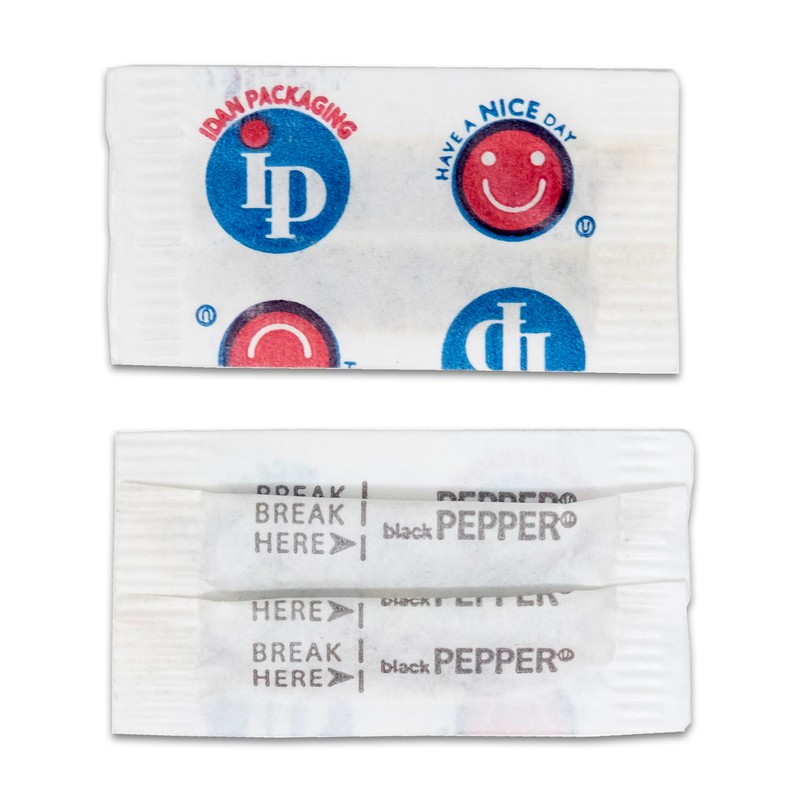 Black Pepper Packets. 3000 ct. Individual Pepper Packets.