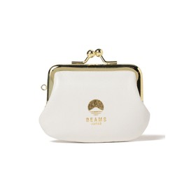Beams Japan Wallet, Pouch, Special Order, Matsunoya Cowhide Leather, Mini Clasp, Monotone, White