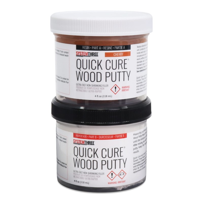 SYSTEMTHREE Quick Cure Putty, Cherry, 8-oz Kit