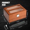 COOL KNIGHT Cigar Humidor with Front Hygrometer, Humidifier and Accessory