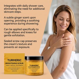 Exfoliante Iluminador De Cúrcuma, Textura De Piel Suave Y Brillante (1PCS)