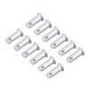 sourcing map Fork Bolts Single Hole Flat Head Round Bolts