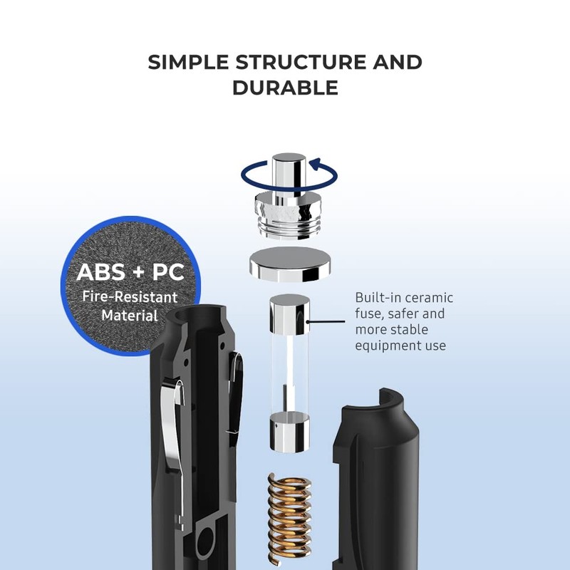 102W Surface Car Charger, HKY 12V-24V DC Car Adapter Compatible
