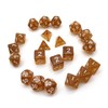 DollaTek Glitter Dot Polyhedral Dice Set Table Games Dice 3