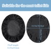 Toilet Lid Cover, Black Seat Covers for Bathroom Set Bowl