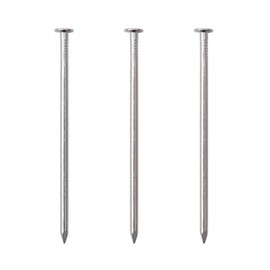 JEGONFRI 60 Pieces Hardware Nails, 3 Inches Nickel Plated Carbon Steel Hanging Nails for Wood, Home Decorating