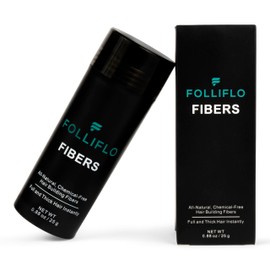 Folliflo Hair Fibers - Thinning Hair Solution - Fiber Spray & Filler Powder (Black)